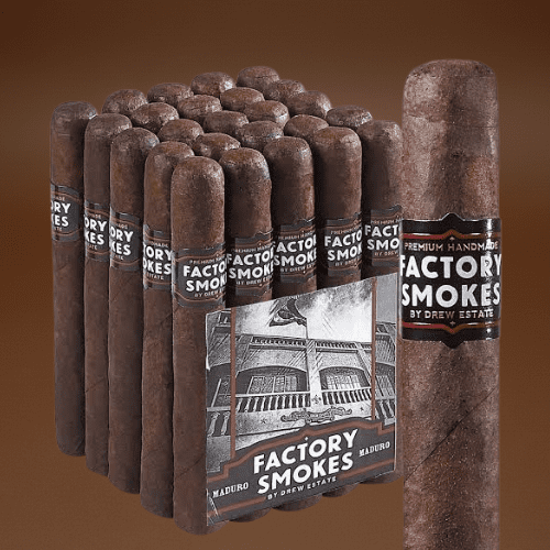 95 Factory Smokes by Drew Estate Toro Maduro