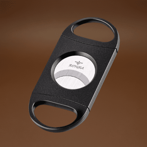 Roygra Cigar Cutter, Enlarge 65 Ring Fit Almost Cigar Sizes, Guillotine Double Blade